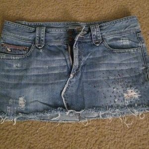 Abercrombie denim mini skirt size 6